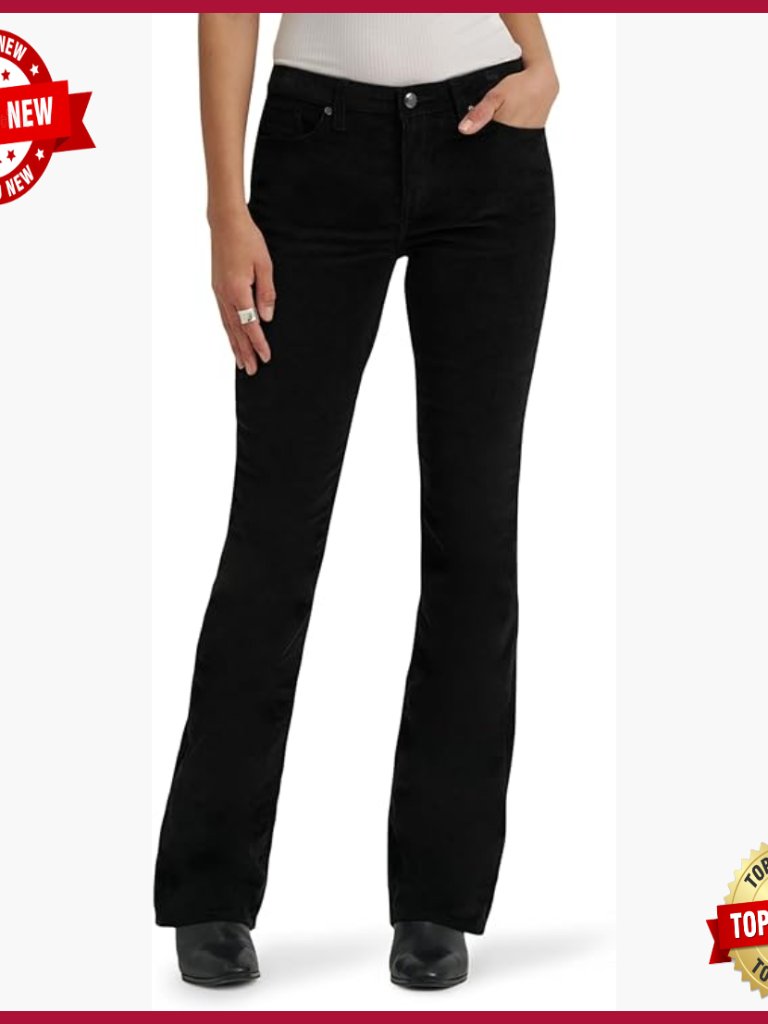 Women's Mid Rise Bootcut Stretch Denim Jeans Regular Fit 5-Pocket